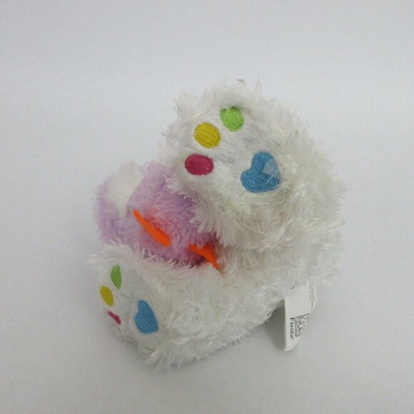 Fiesta EASTER BUNNY RABBIT 7" Tall White Plush with Purple Baby Chick Jelly Bean - Picture 6 of 8